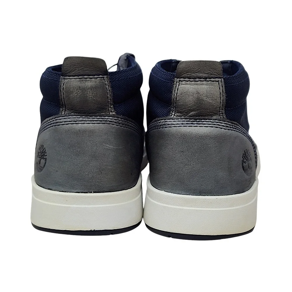 Timberland Chukka Sneakers 10.5 Men Davis Square Boot Navy Blue Gray Mixed Media